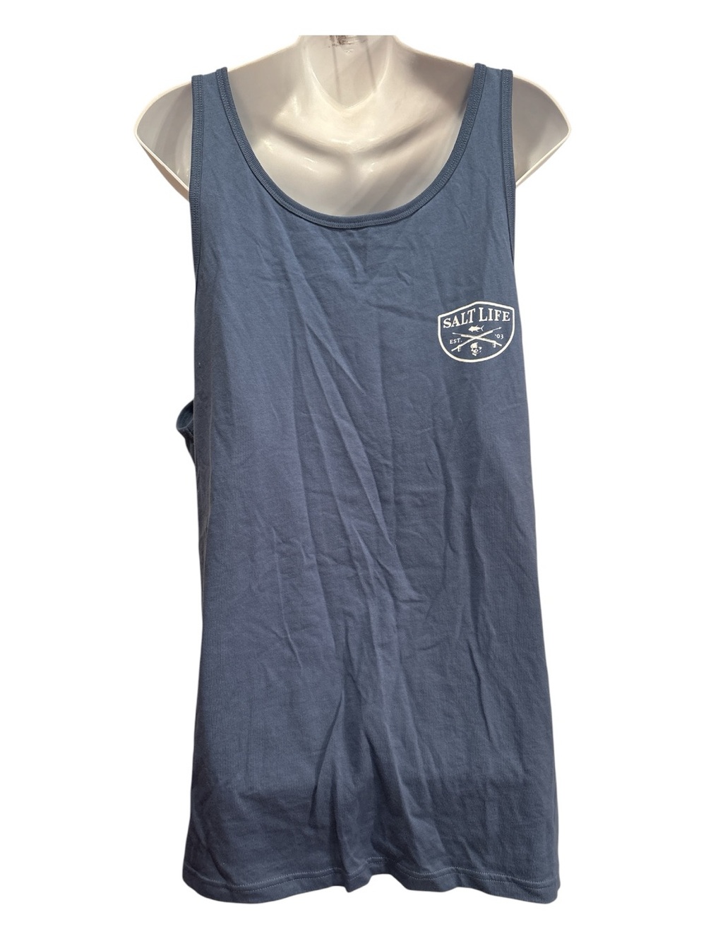 Salt Life Blue Logo Tank size XXL